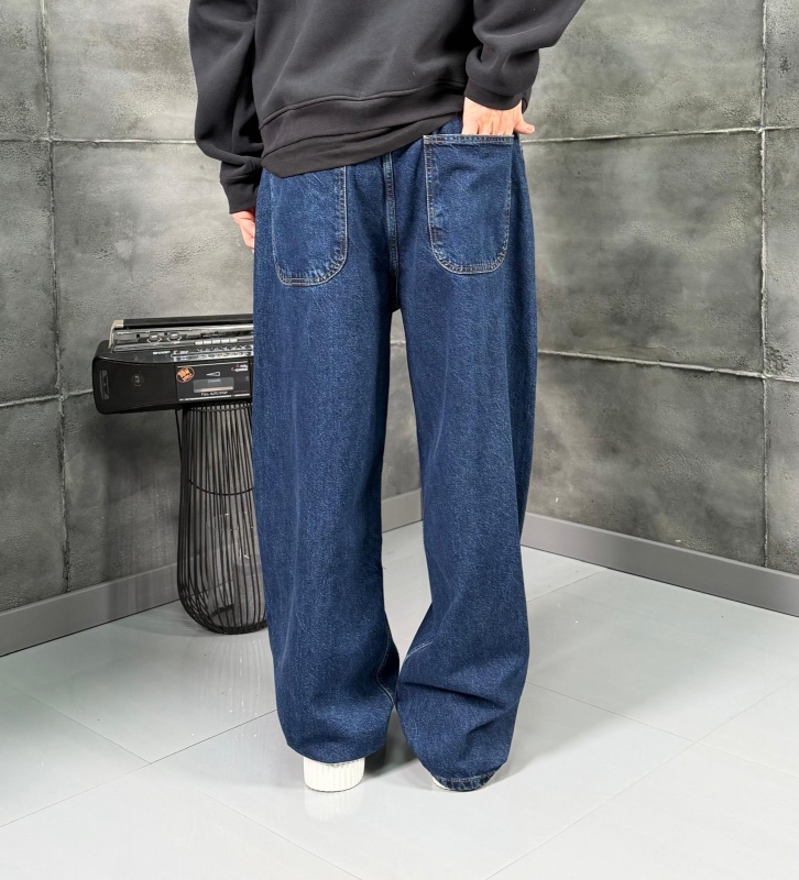 Мъжки дънки Wide Denim Deep Indigo