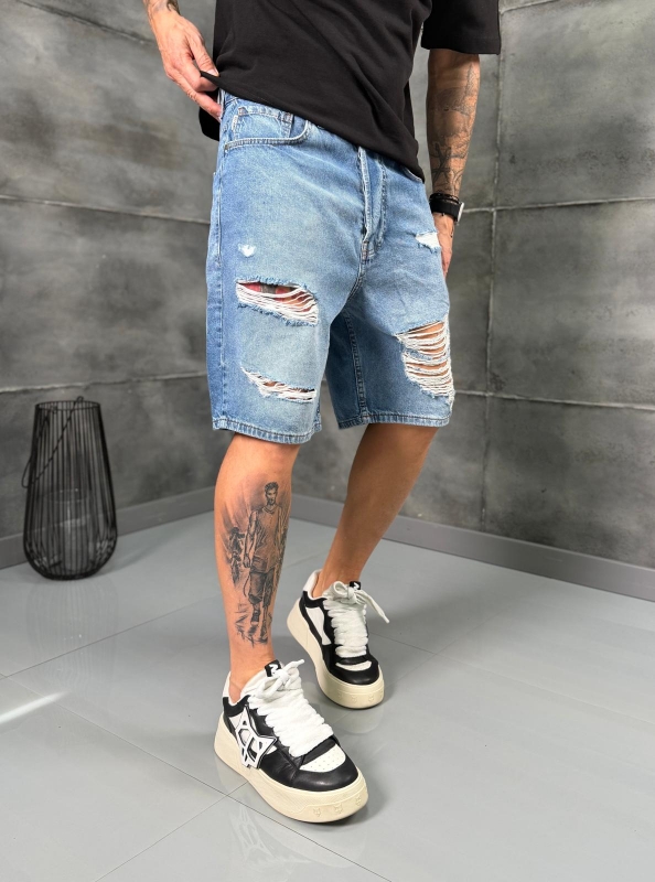 Мъжки къси дънки ICE RIPPED