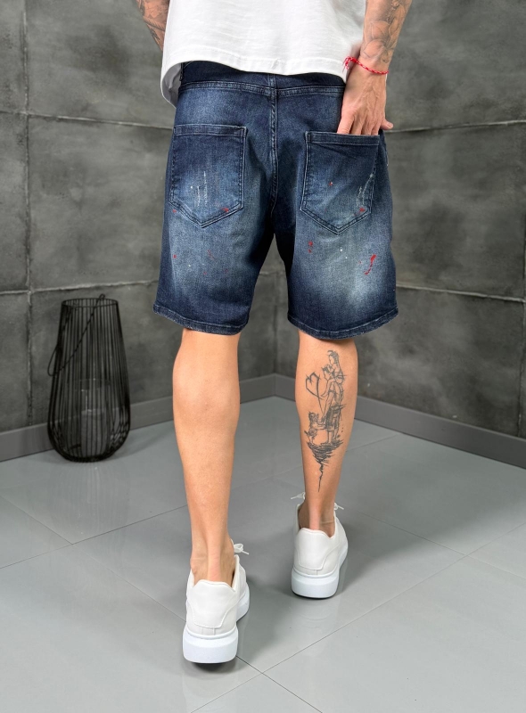 Мъжки къси дънки INDIGO SPLASH II