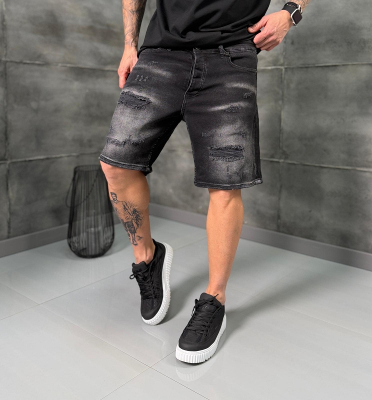 Мъжки къси дънки SHADOW RIPPED