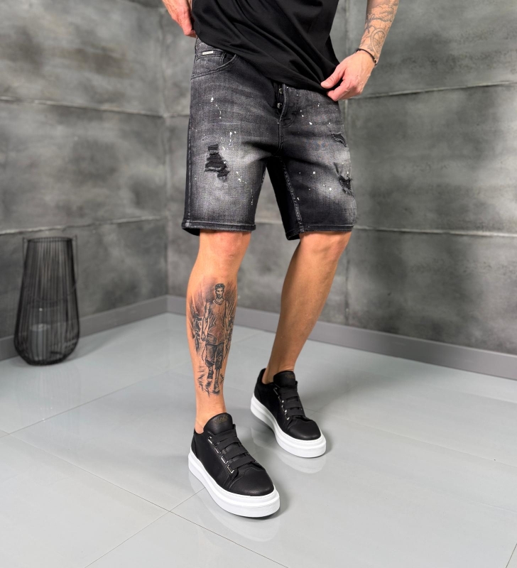 Мъжки къси дънки SHADOW WASH