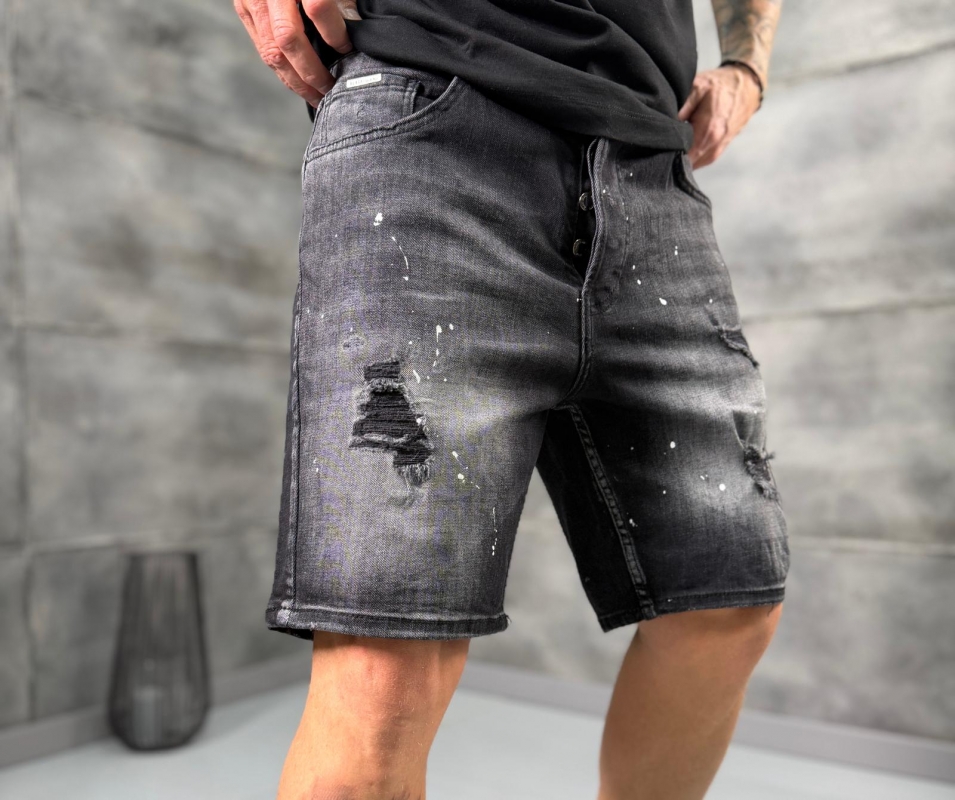 Мъжки къси дънки SHADOW WASH