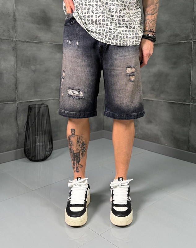 Мъжки къси дънки SMOKE RIFT DENIM