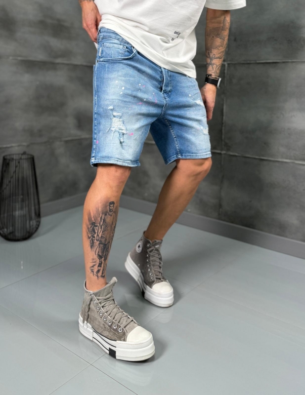 Мъжки къси дънки SPLASH DENIM II