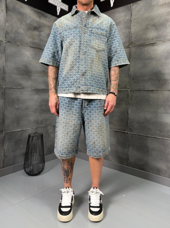 Мъжки комплект GRID FADE DENIM