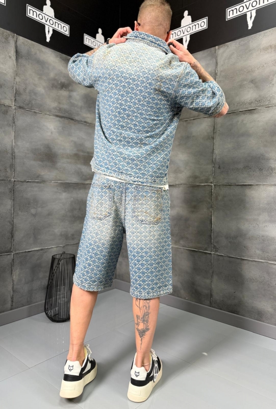 Мъжки комплект GRID FADE DENIM