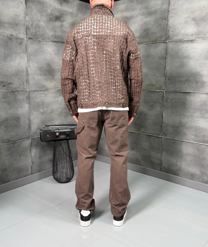 Мъжки комплект Textured Utility Set – Brown Edition