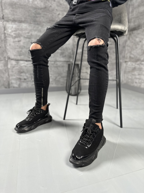 Мъжки дънки с цип Skinny fit