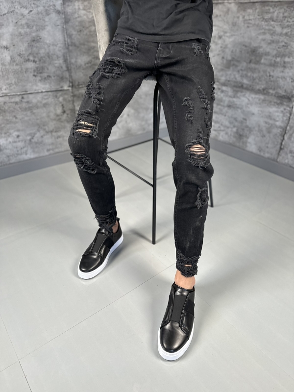 Мъжки накъсани дънки Skinny  fit