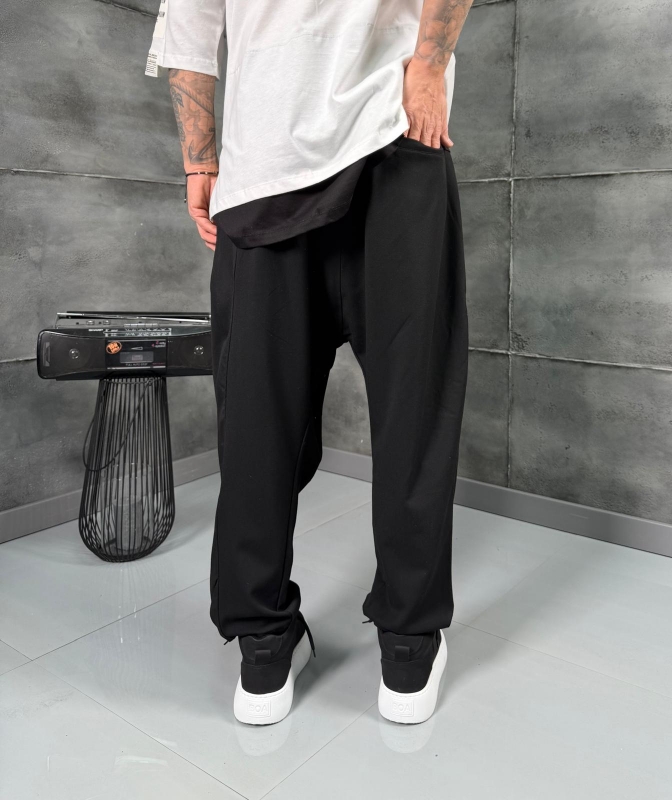 Мъжки панталон BLACK RELAX DROP PANTS