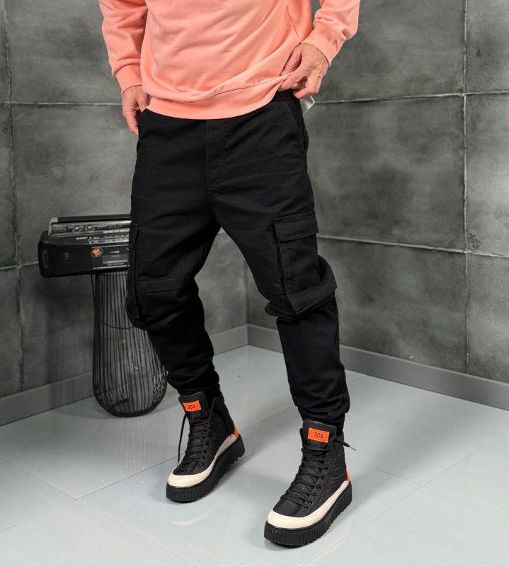 Мъжки панталон Cargo Pants Black Unit