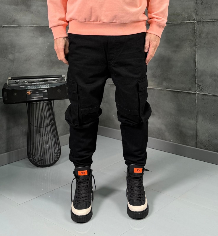 Мъжки панталон Cargo Pants Black Unit