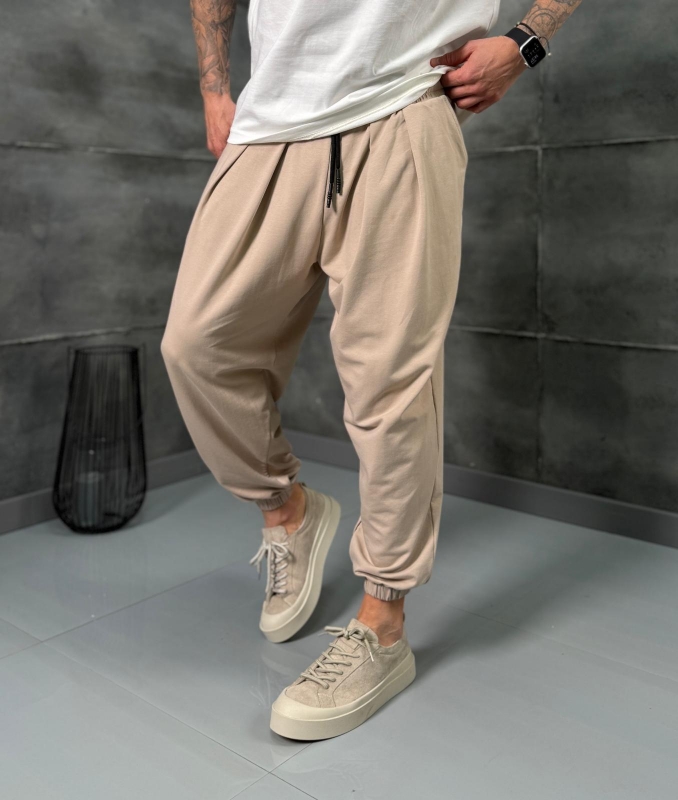 Мъжки панталон DROP FLOW BEIGE