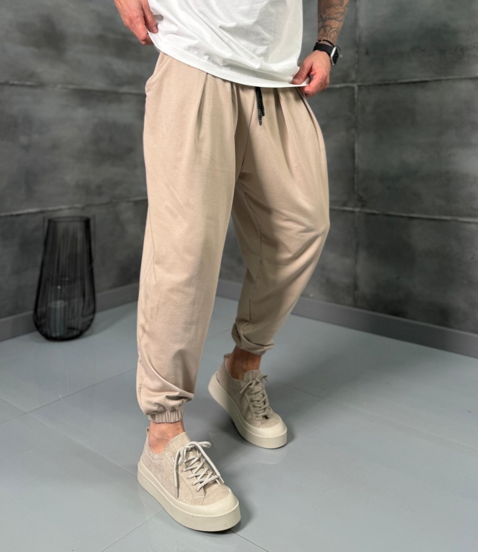 Мъжки панталон DROP FLOW BEIGE