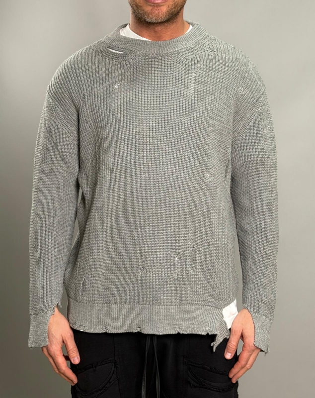 Мъжки пуловер RIFT Grey Knit