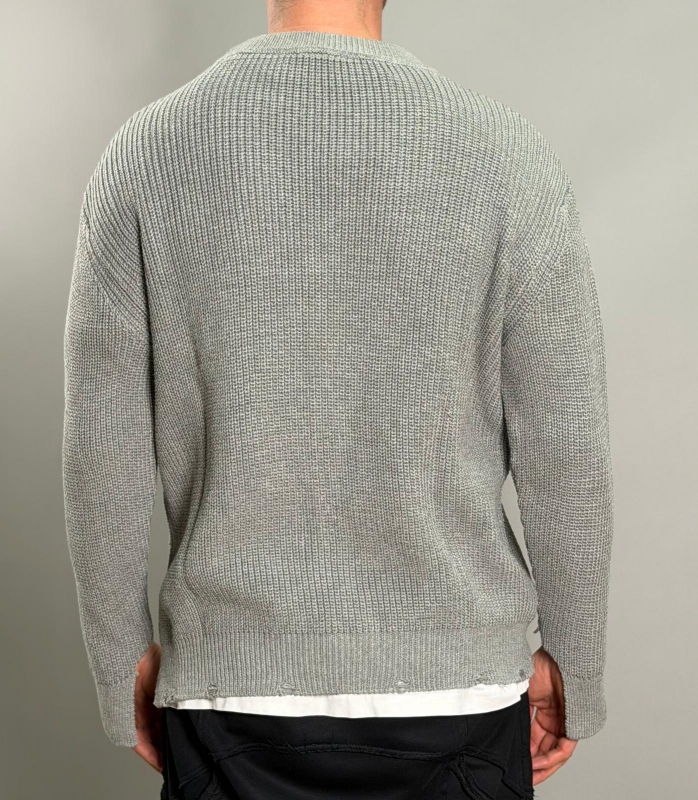 Мъжки пуловер RIFT Grey Knit