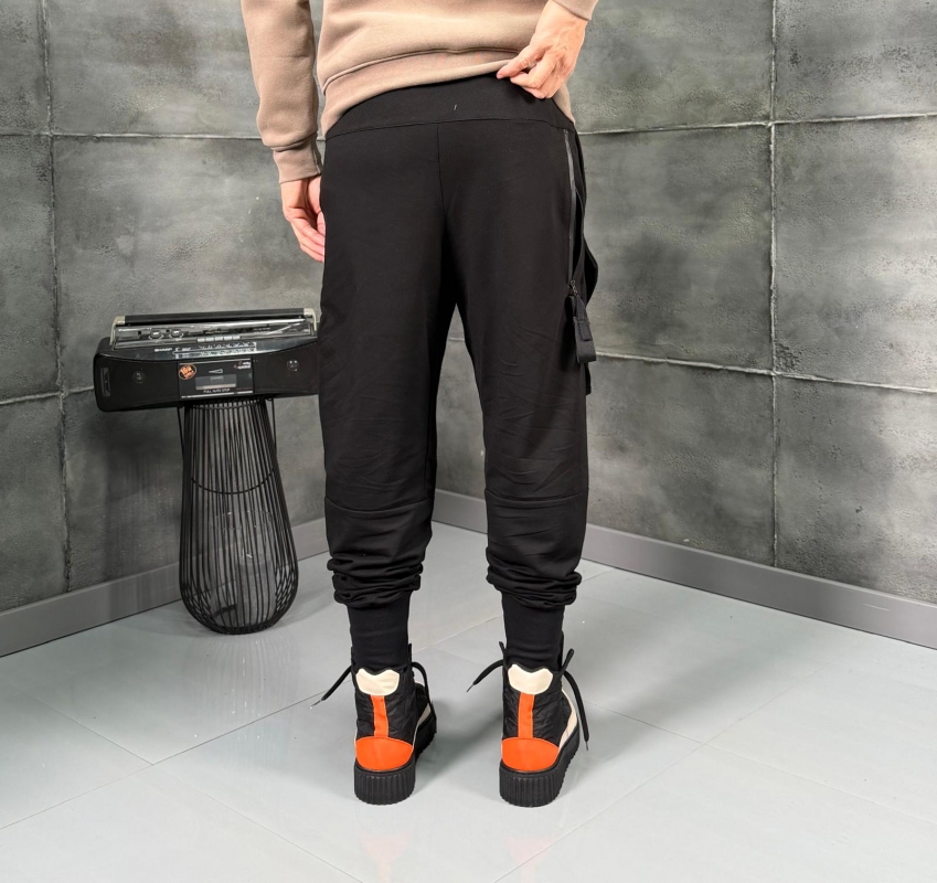 Мъжки спортен панталон Cargo Tech Joggers Black Structure