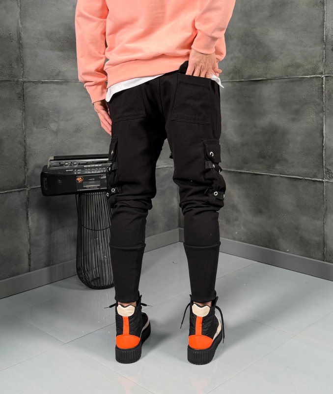 Мъжки спортен панталон Tactical Joggers Black Reactor