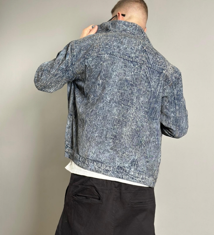 Мъжко яке Acid Wash Denim Jackeт