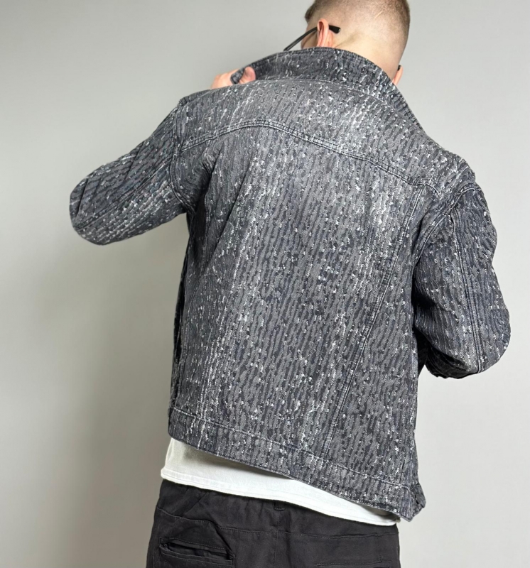 Мъжко яке Vertical Acid Denim Jacket