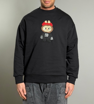 Мъжка блуза LABUBU ICON – BLACK