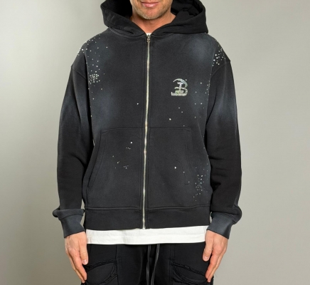 Мъжко горнище Offline Luxury Zip Hoodie – Black Edition