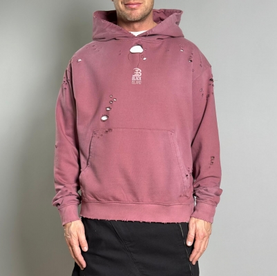 Мъжка блуза с качулка Bordeaux Team Distressed Hoodie
