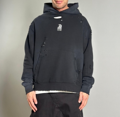 Мъжка блуза с качулка Distressed Hoodie