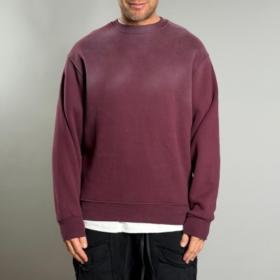 Мъжка блуза WITH LOVE – BURGUNDY