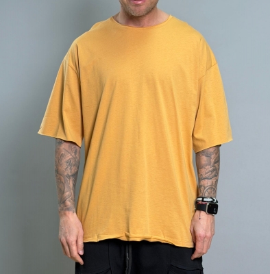 Мъжка оувърсайз тениска Mustard Basic