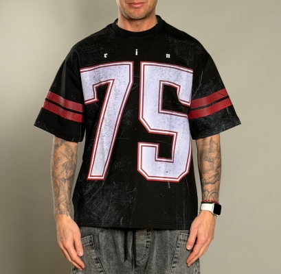 Мъжка тениска VINTAGE 75 BLACK