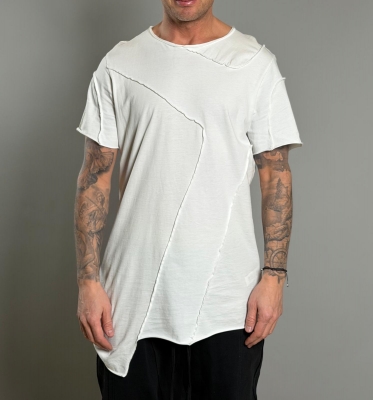 Мъжка тениска WHITE RAW CUT TEE