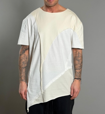 Мъжка тениска WHITE RAW CUT TEE