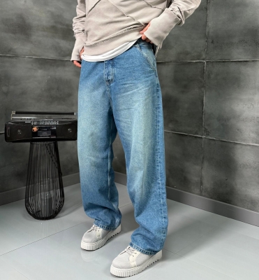 Мъжки дънки BAGGY – Light Blue