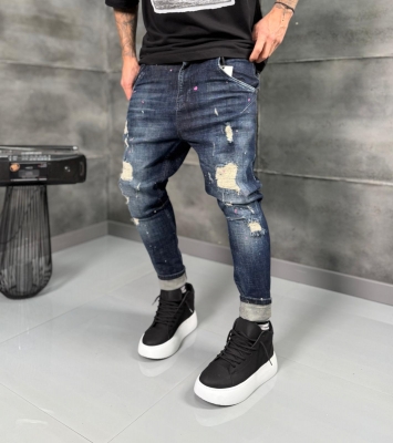 Мъжки дънки BLUE ART DISTRESSED JEANS