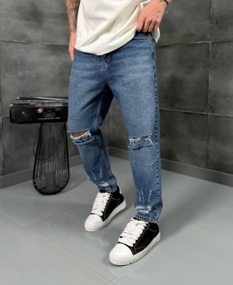 Мъжки дънки BLUE DESTROYED II