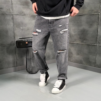 Мъжки дънки Distressed Grey
