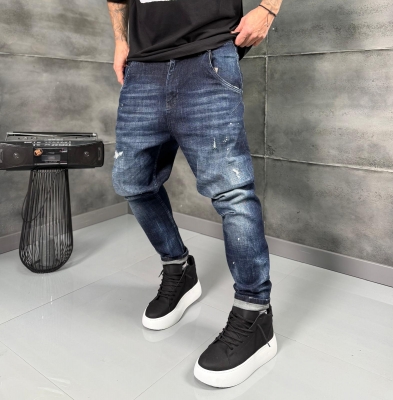 Мъжки дънки INDIGO DROP ART JEANS