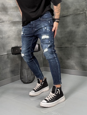 Мъжки дънки PAINTED SKINNY