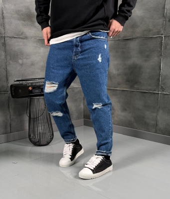 Мъжки дънки Ripped Blue