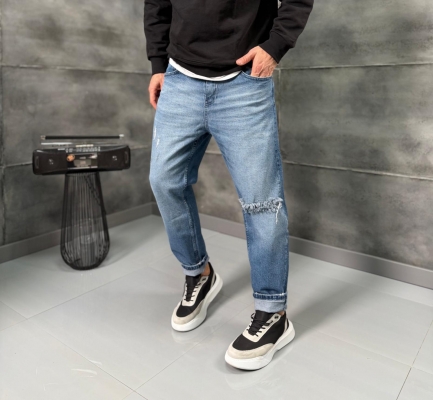 Мъжки дънки – Light Blue Destroyed