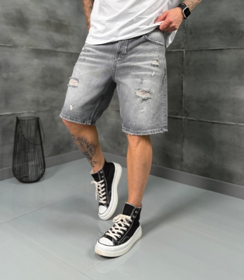 Мъжки къси дънки ASH GREY