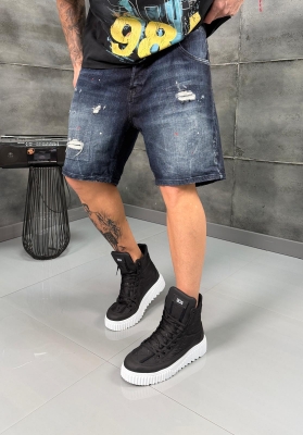 Мъжки къси дънки NIGHT DISTRESSED III