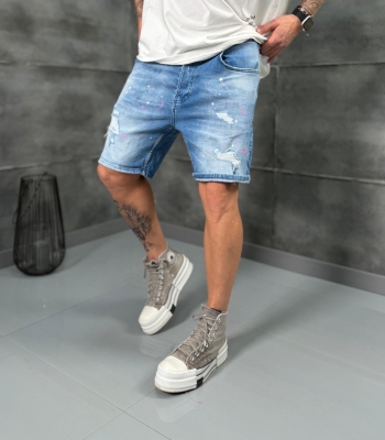 Мъжки къси дънки SPLASH DENIM II