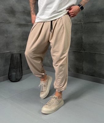 Мъжки панталон DROP FLOW BEIGE