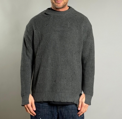 Мъжки пуловер RAW EDGE” – DARK GREY