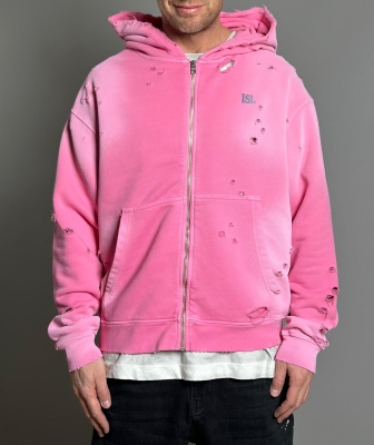 Мъжко горнище с качулка ISLAND DISTRESSED HOODIE