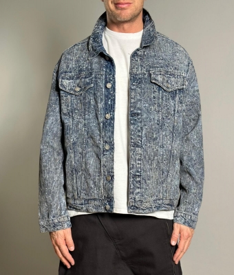 Мъжко яке Acid Wash Denim Jackeт