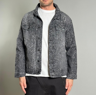 Мъжко яке Vertical Acid Denim Jacket